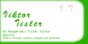 viktor tisler business card